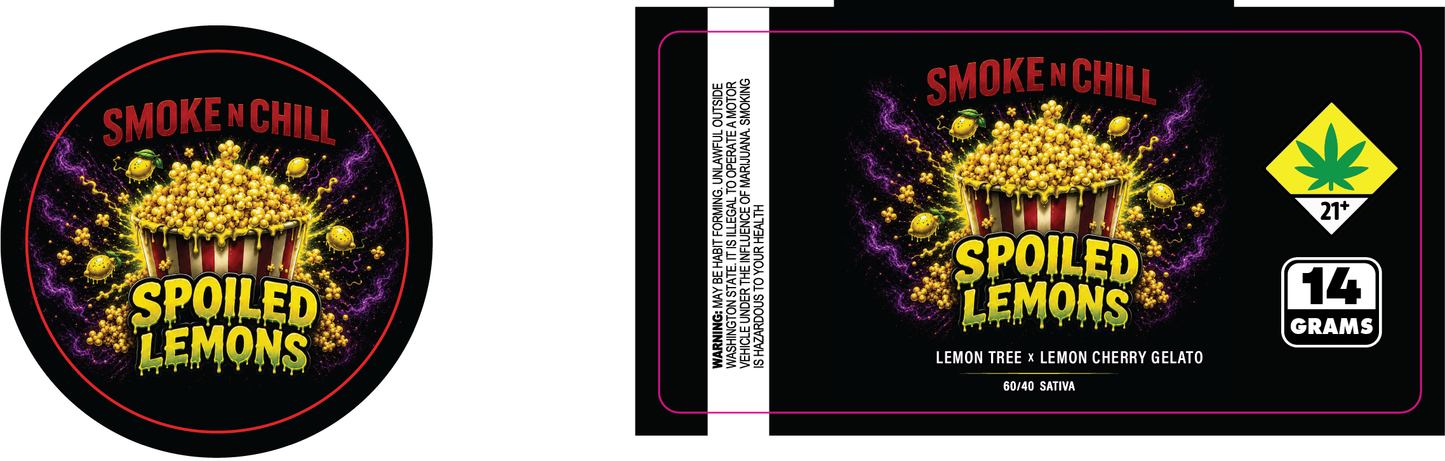Smoke n Chill 14g Labels