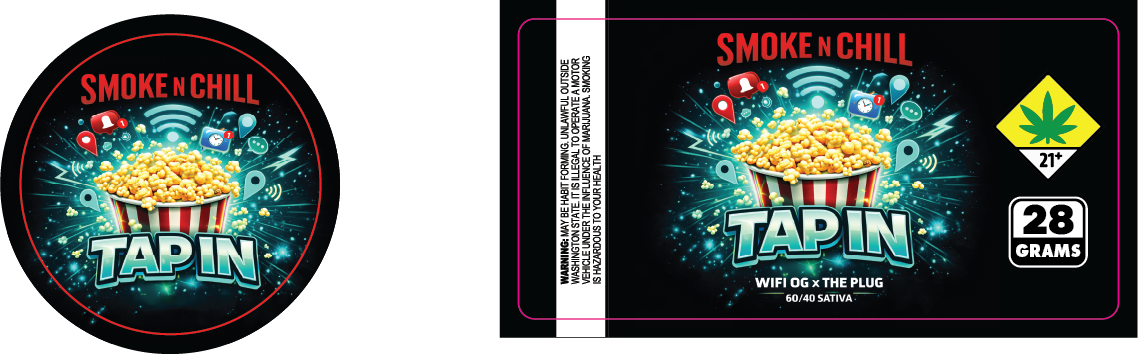 Smoke n Chill 28g Labels