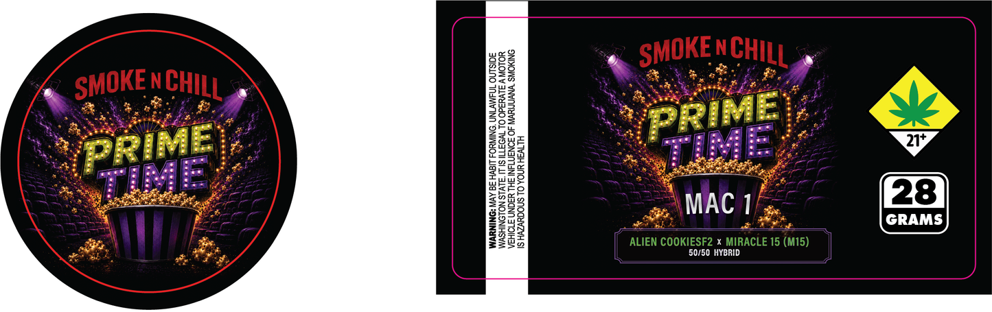 Smoke n Chill 28g Labels
