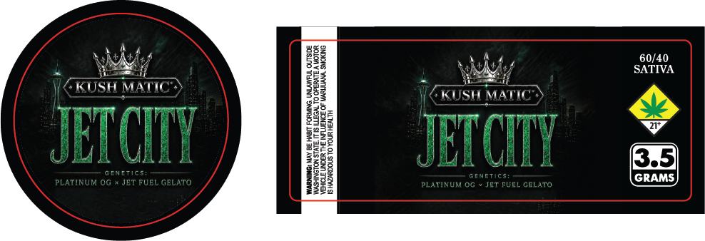 Kush Matic 3.5g Labels