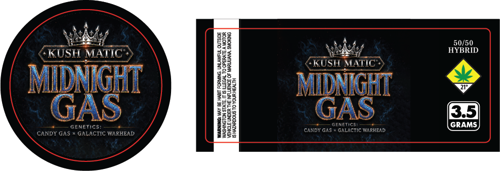 Kush Matic 3.5g Labels