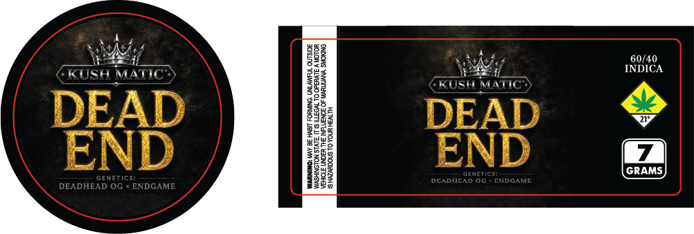 Kush Matic 7g Labels