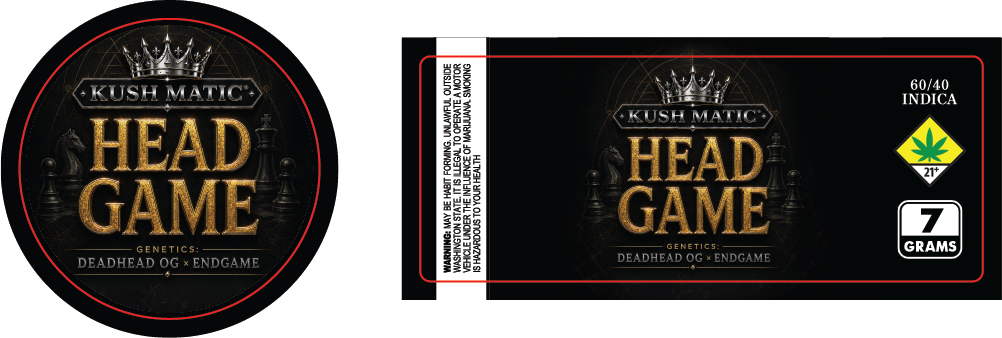 Kush Matic 7g Labels