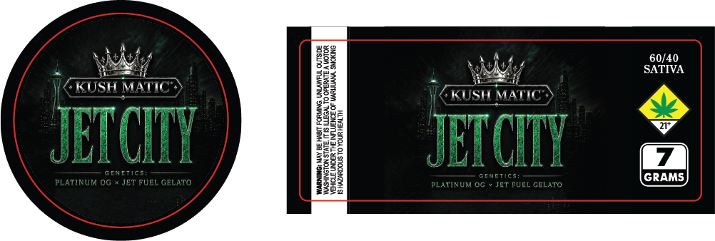 Kush Matic 7g Labels