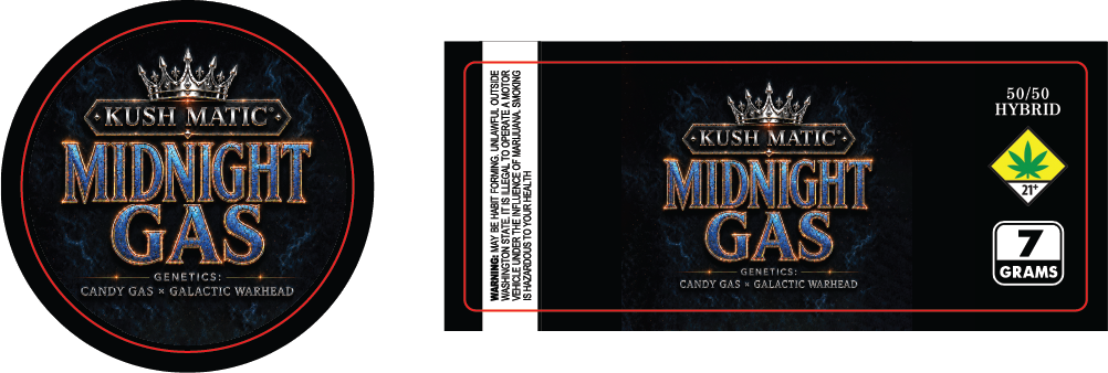 Kush Matic 7g Labels