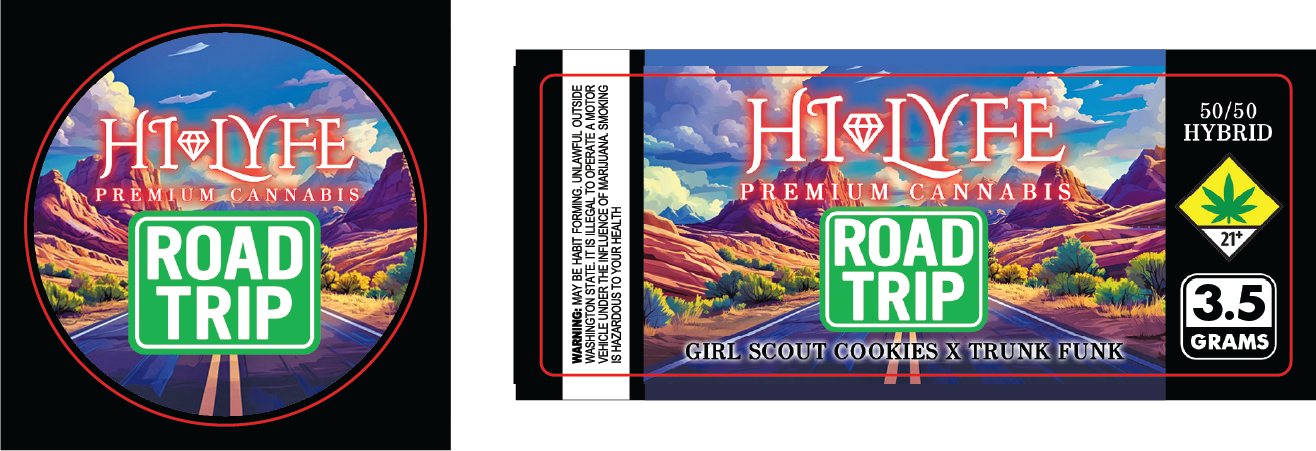 Hi-Lyfe 3.5g Jar & Lid Labels