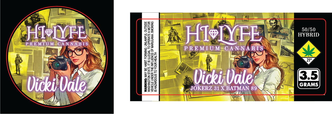 Hi-Lyfe 3.5g Jar & Lid Labels