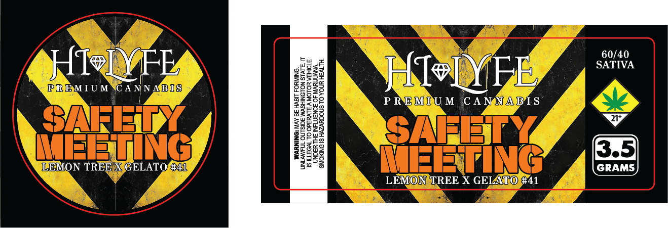 Hi-Lyfe 3.5g Jar & Lid Labels