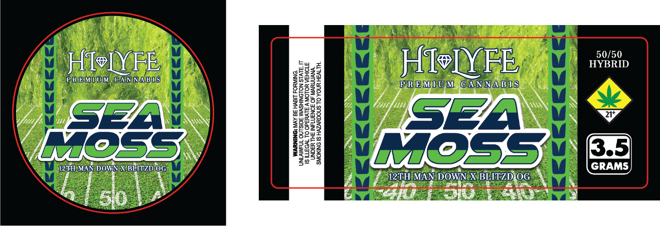 Hi-Lyfe 3.5g Jar & Lid Labels