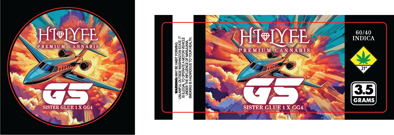 Hi-Lyfe 3.5g Jar & Lid Labels