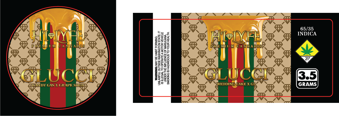 Hi-Lyfe 3.5g Jar & Lid Labels