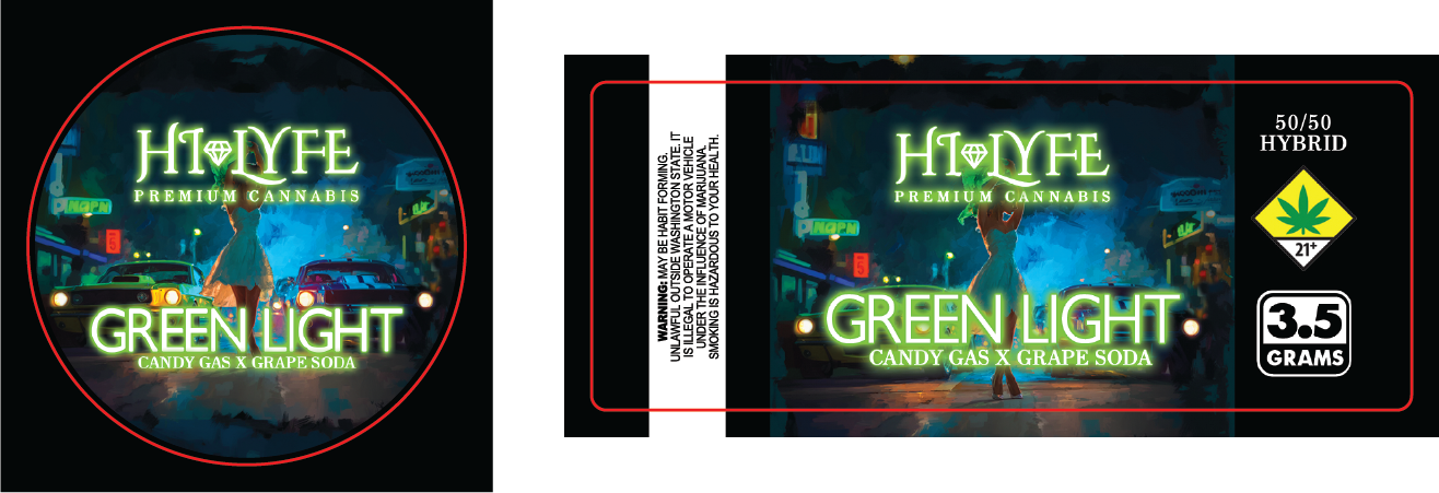 Hi-Lyfe 3.5g Jar & Lid Labels