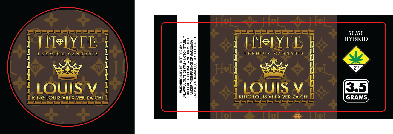 Hi-Lyfe 3.5g Jar & Lid Labels