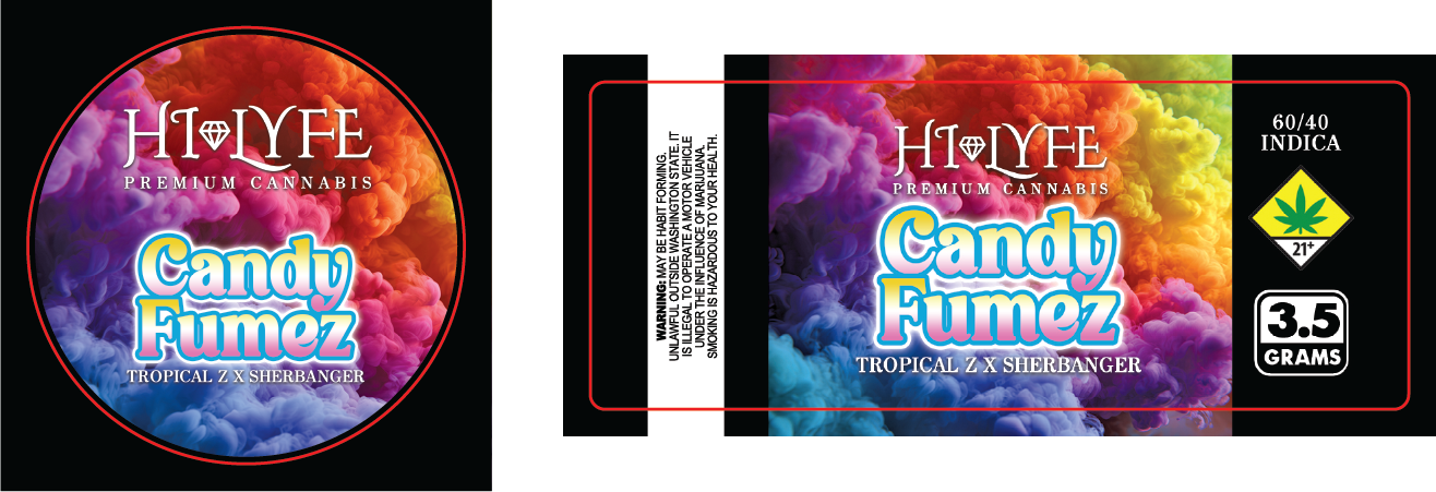 Hi-Lyfe 3.5g Jar & Lid Labels