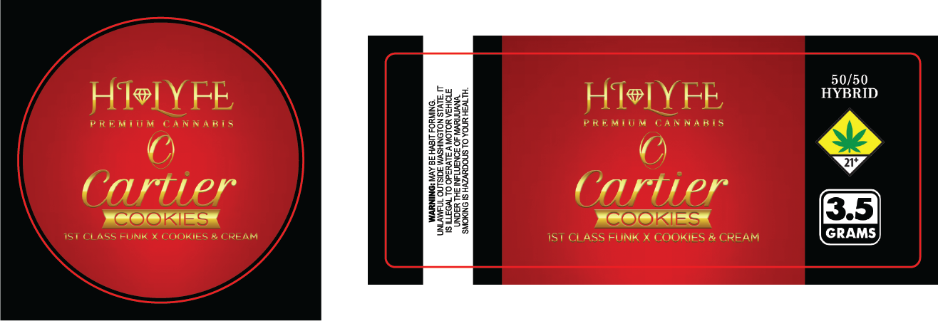 Hi-Lyfe 3.5g Jar & Lid Labels