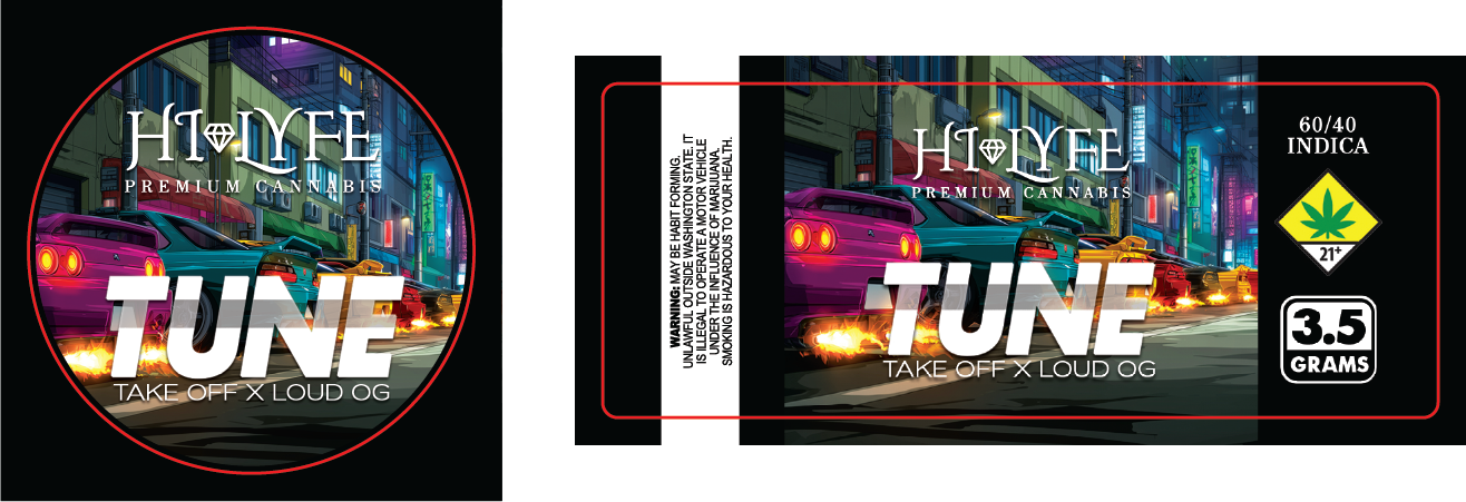 Hi-Lyfe 3.5g Jar & Lid Labels