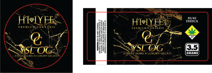 Hi-Lyfe 3.5g Jar & Lid Labels