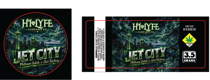 Hi-Lyfe 3.5g Jar & Lid Labels