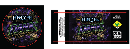 Hi-Lyfe 3.5g Jar & Lid Labels