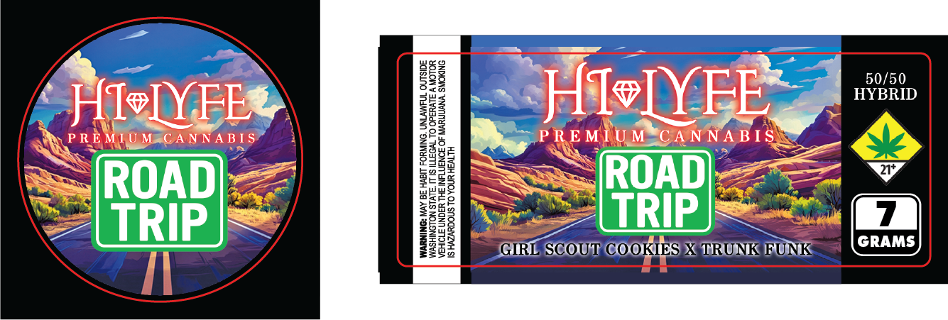 Hi-Lyfe 7g Jar & Lid Labels