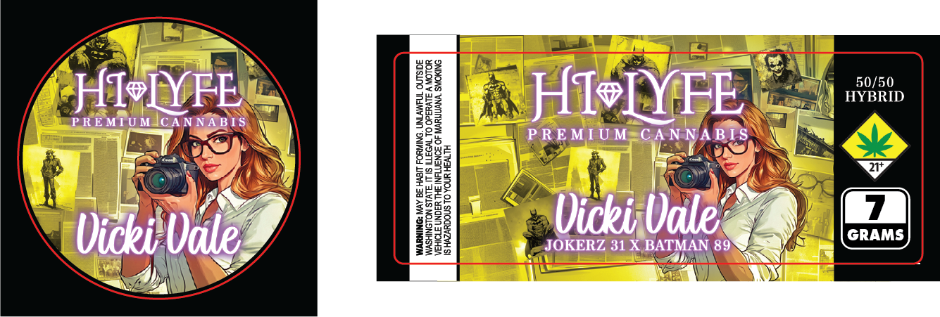 Hi-Lyfe 7g Jar & Lid Labels