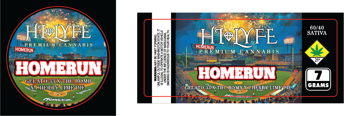Hi-Lyfe 7g Jar & Lid Labels