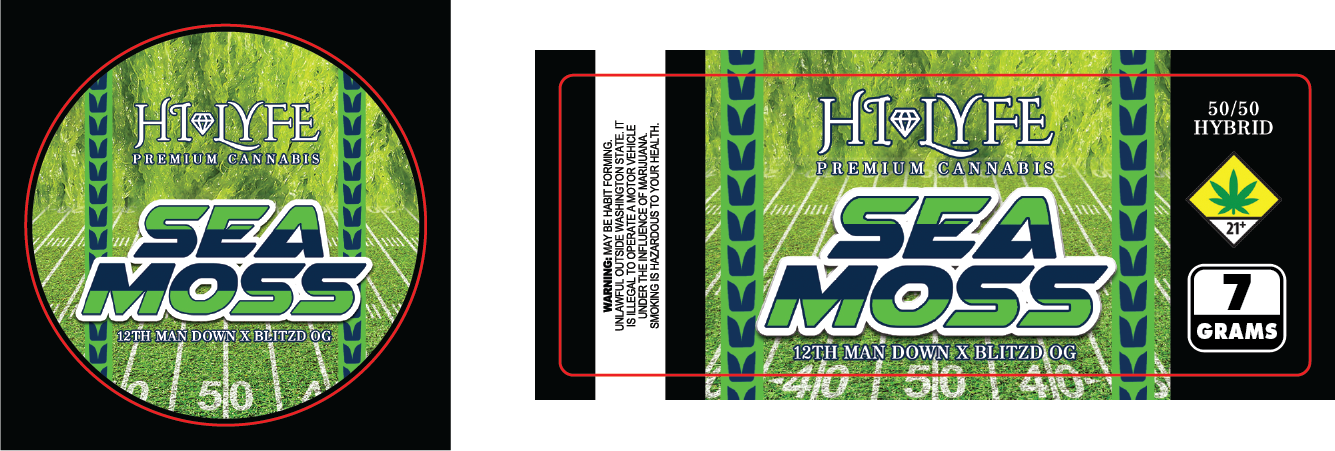 Hi-Lyfe 7g Jar & Lid Labels