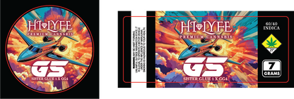Hi-Lyfe 7g Jar & Lid Labels