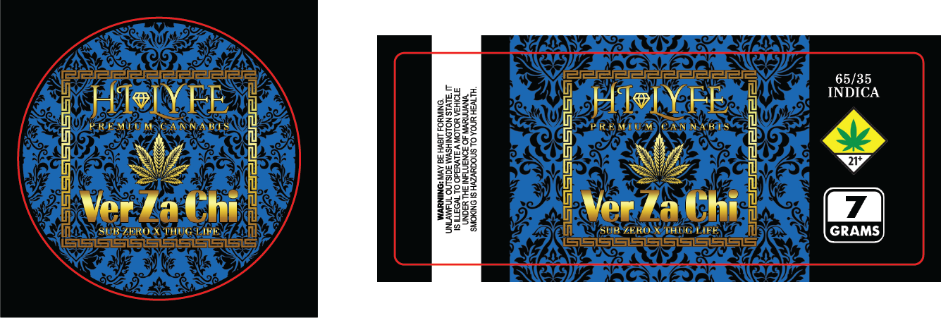 Hi-Lyfe 7g Jar & Lid Labels