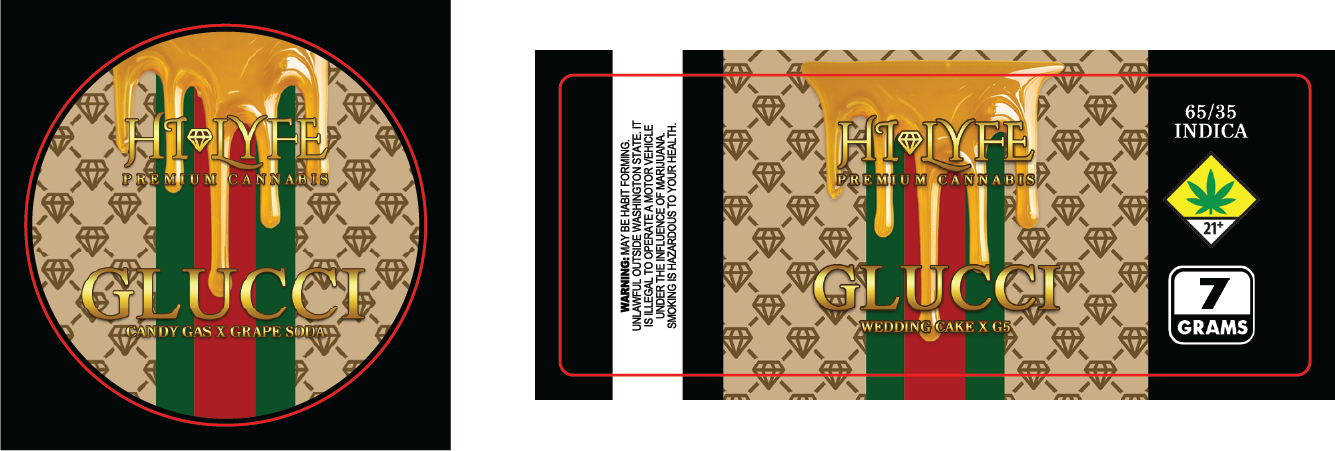 Hi-Lyfe 7g Jar & Lid Labels