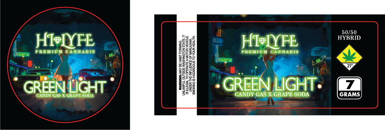 Hi-Lyfe 7g Jar & Lid Labels