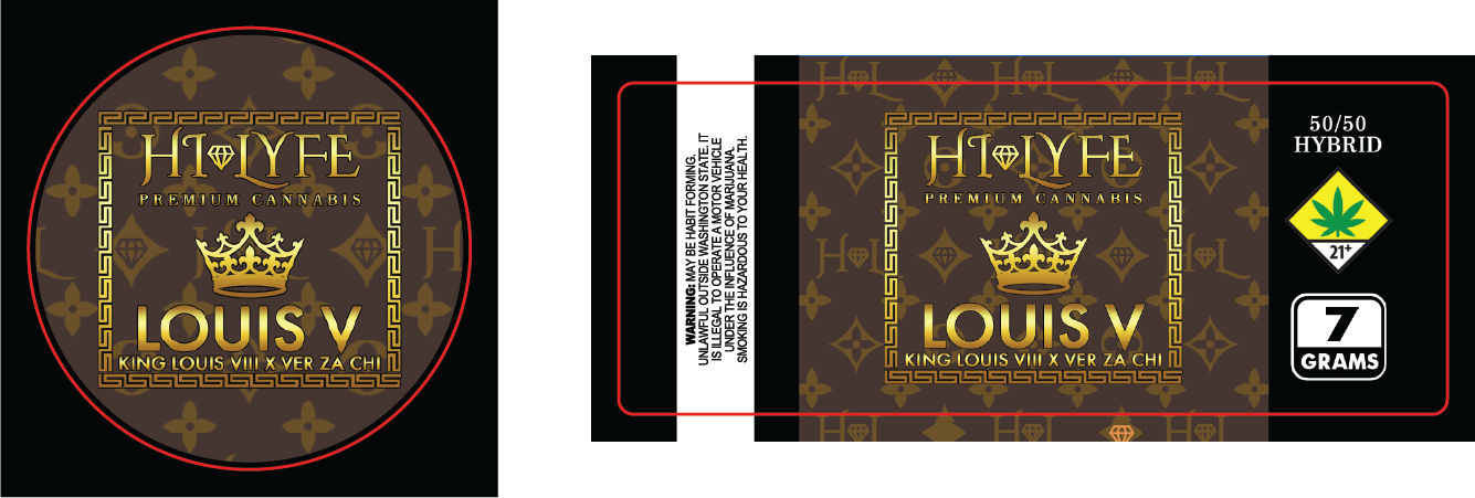 Hi-Lyfe 7g Jar & Lid Labels