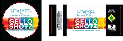 Hi-Lyfe 7g Jar & Lid Labels