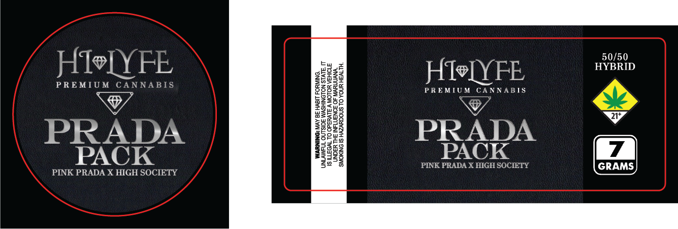 Hi-Lyfe 7g Jar & Lid Labels