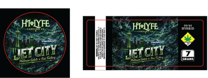 Hi-Lyfe 7g Jar & Lid Labels