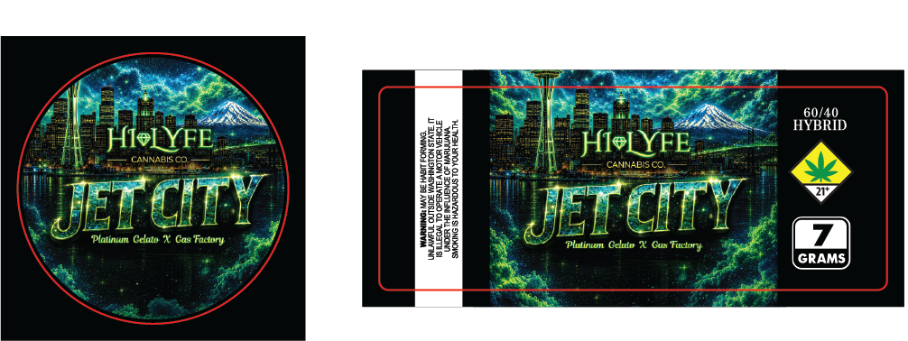 Hi-Lyfe 7g Jar & Lid Labels