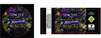 Hi-Lyfe 7g Jar & Lid Labels