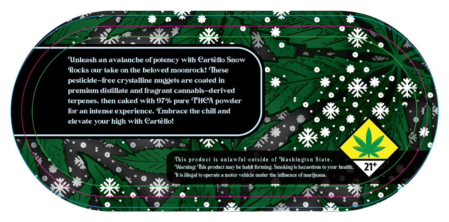 Cartello - Jar Label - 3.5G - Snow Rocks