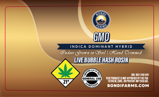 Bondi Farms Bubble Hash Joint Tube Labels