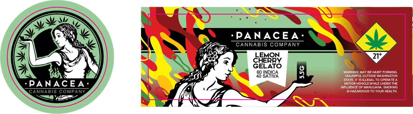 Panacea 3.5g Flower Labels