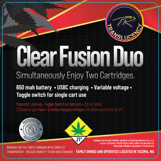 Translucency Clear Fusion Duo Label