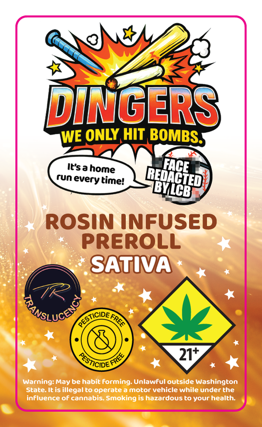 Dingers Rosin Infused Prerolls