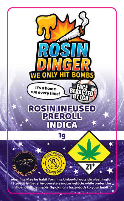 Dingers Rosin Infused Prerolls
