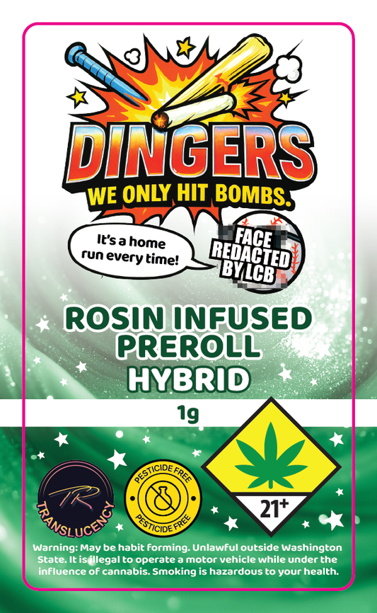 Dingers Rosin Infused Prerolls