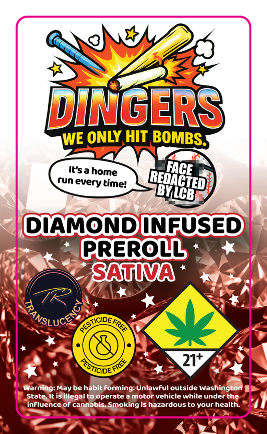 Dingers Diamond Infused Prerolls