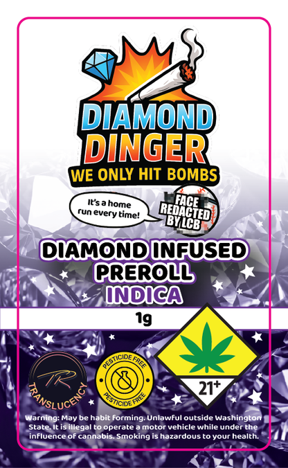 Dingers Diamond Infused Prerolls