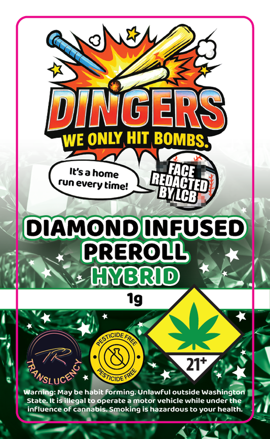 Dingers Diamond Infused Prerolls