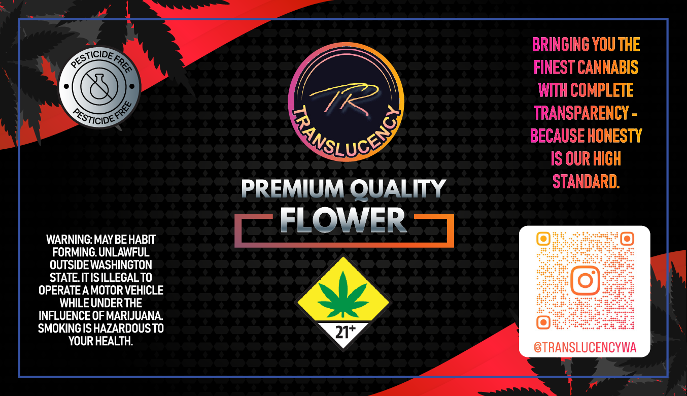 Translucency Flower Jar Label