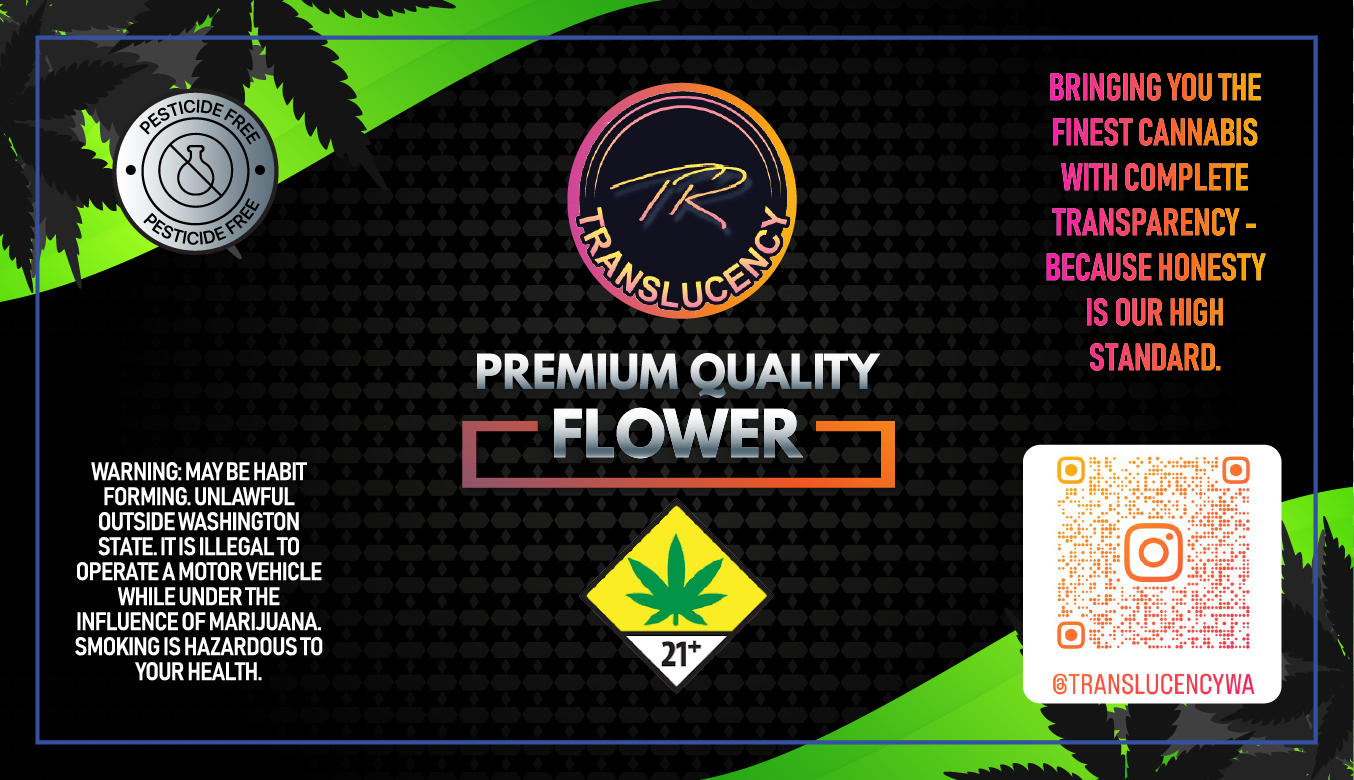 Translucency Flower Jar Label