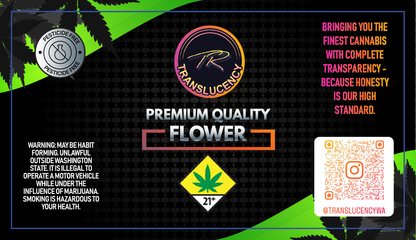 Translucency Flower Jar Label